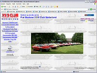 Informatieve (2e) site van de Fiat Bertone X1/9 Club Nederland